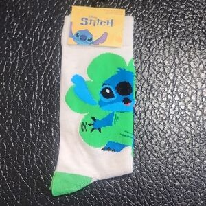 Disney Stitch Blue and Green Character Socks